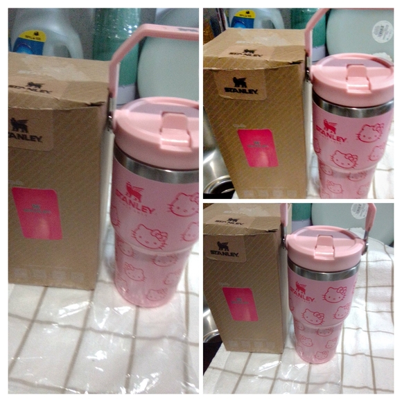 Stanley White and Red Travel Mug - Picture 3 of 8